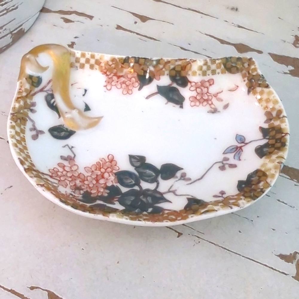 Antique Limoges French Porcelain Trinket Dish  - Picture 2 of 5